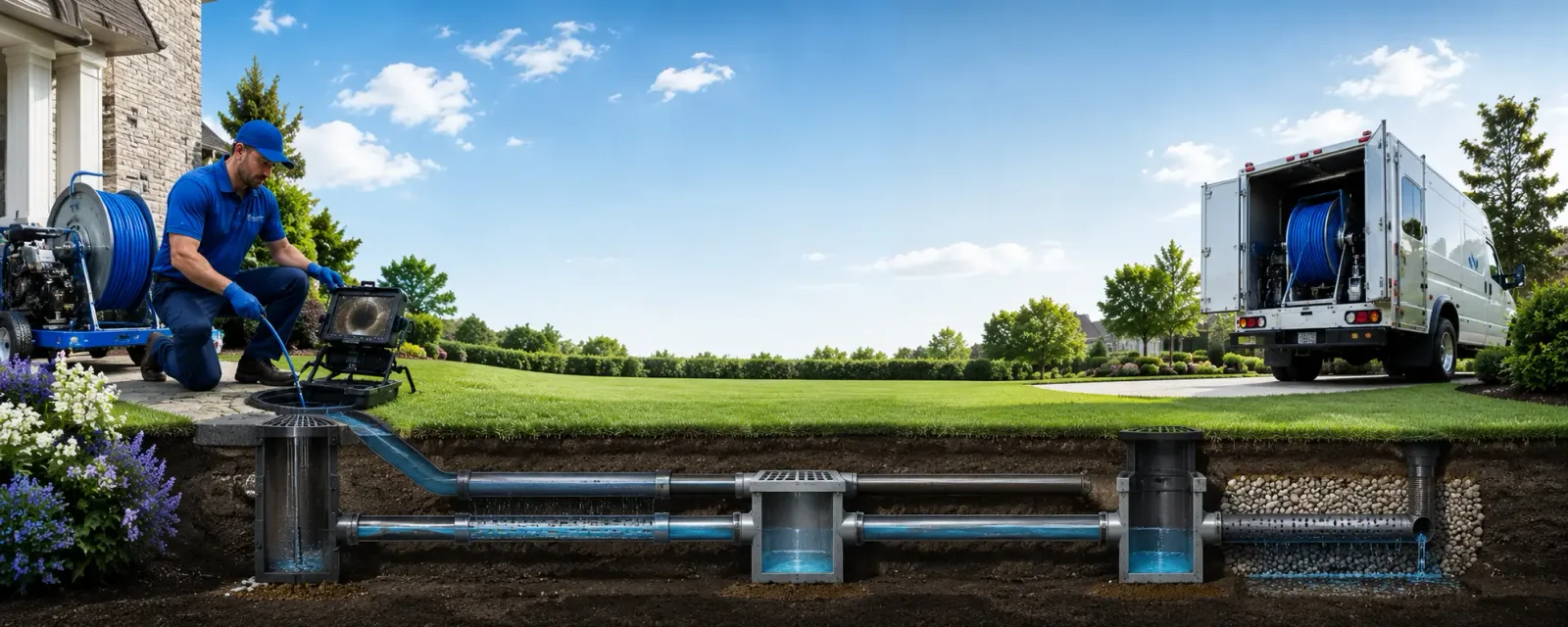 Outdoor drain cleaning information for Cross Plains, IN